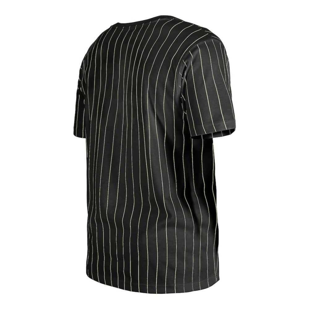 San Francisco Giants New Era Throwback Pinstripe T-Shirt - Black - New Era Sale