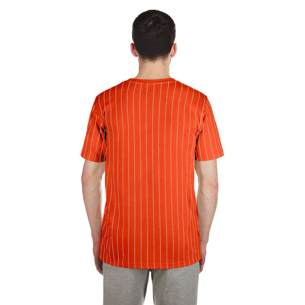 Baltimore Orioles New Era Throwback Pinstripe T-Shirt - Orange - New Era Sale