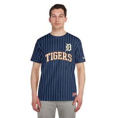 Detroit Tigers New Era Throwback Pinstripe T-Shirt - Navy - New Era Online