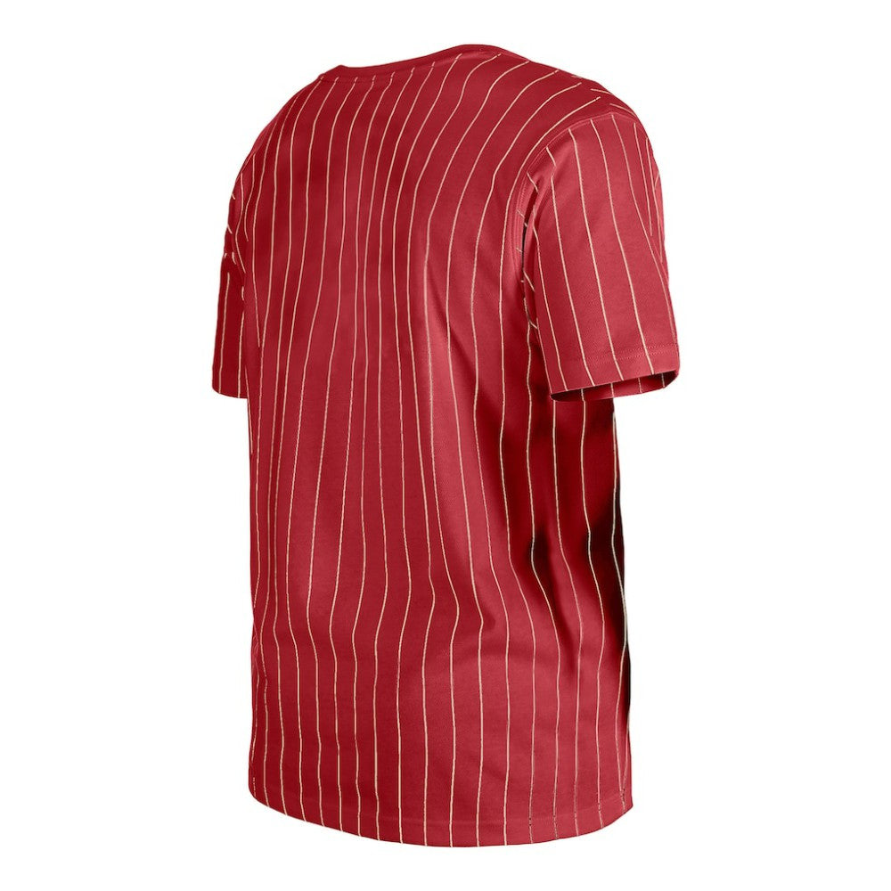 Arizona Diamondbacks New Era Throwback Pinstripe T-Shirt - Red - New Era Sale