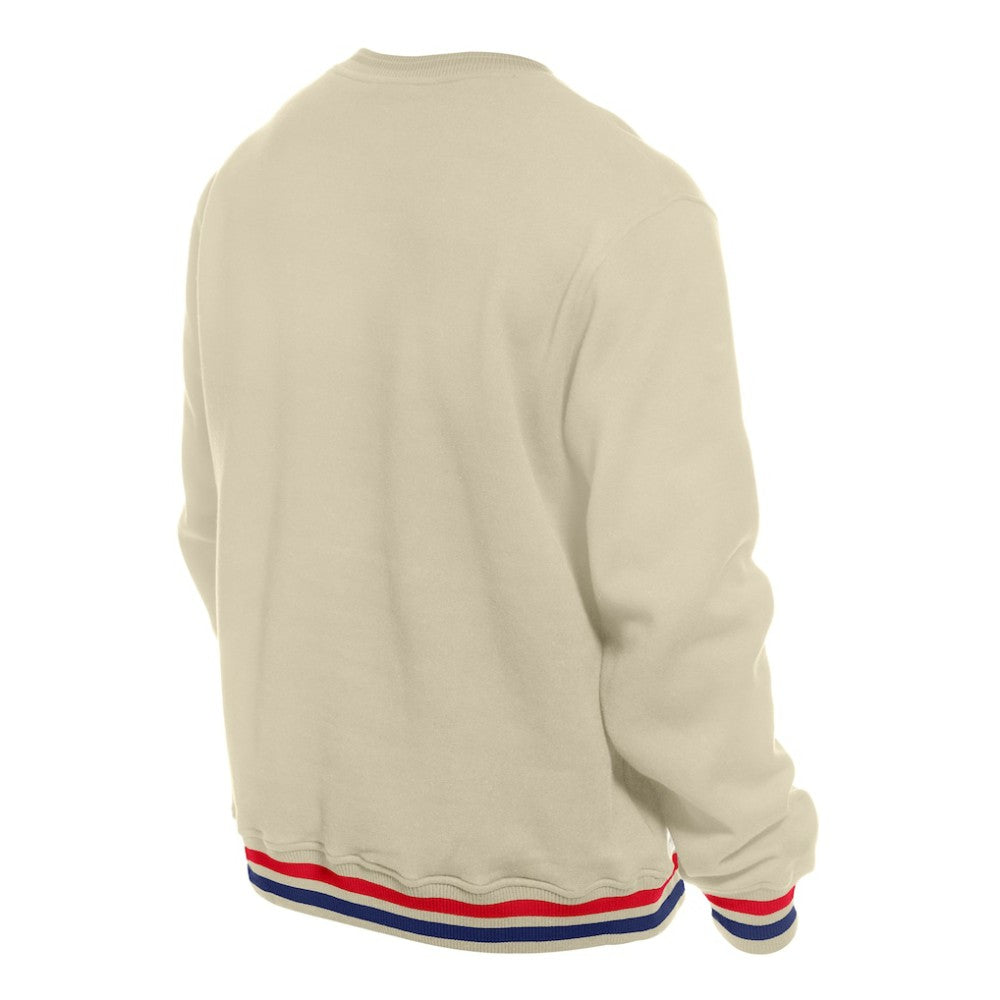 Philadelphia Phillies New Era Throwback Pullover Sweatshirt - Cream - New Era Sale