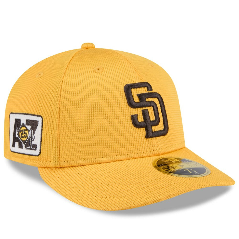 San Diego Padres New Era 2025 Spring Training Low Profile 59FIFTY Fitted Hat - Gold - New Era Lifestyle