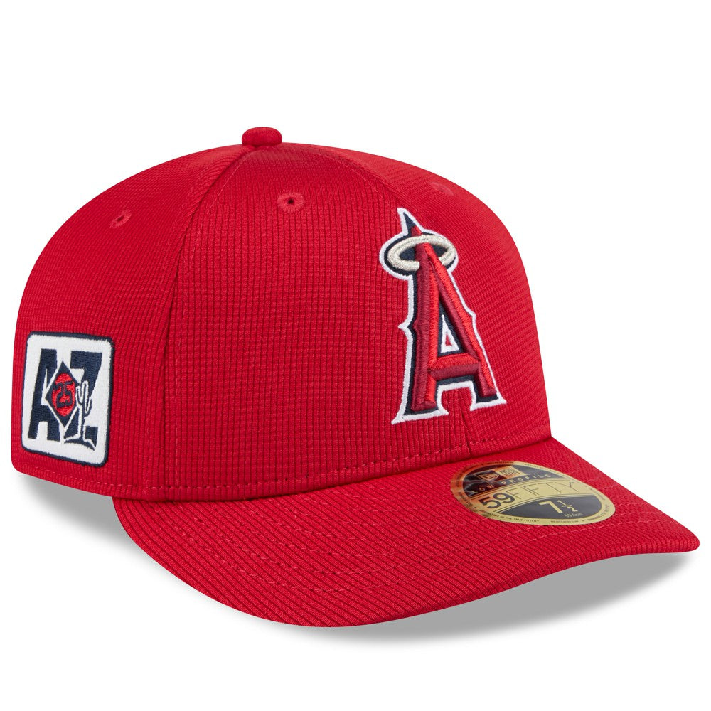 Los Angeles Angels New Era 2025 Spring Training Low Profile 59FIFTY Fitted Hat - Red - New Era Online