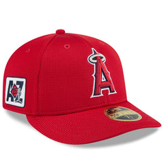Los Angeles Angels New Era 2025 Spring Training Low Profile 59FIFTY Fitted Hat - Red - New Era Online