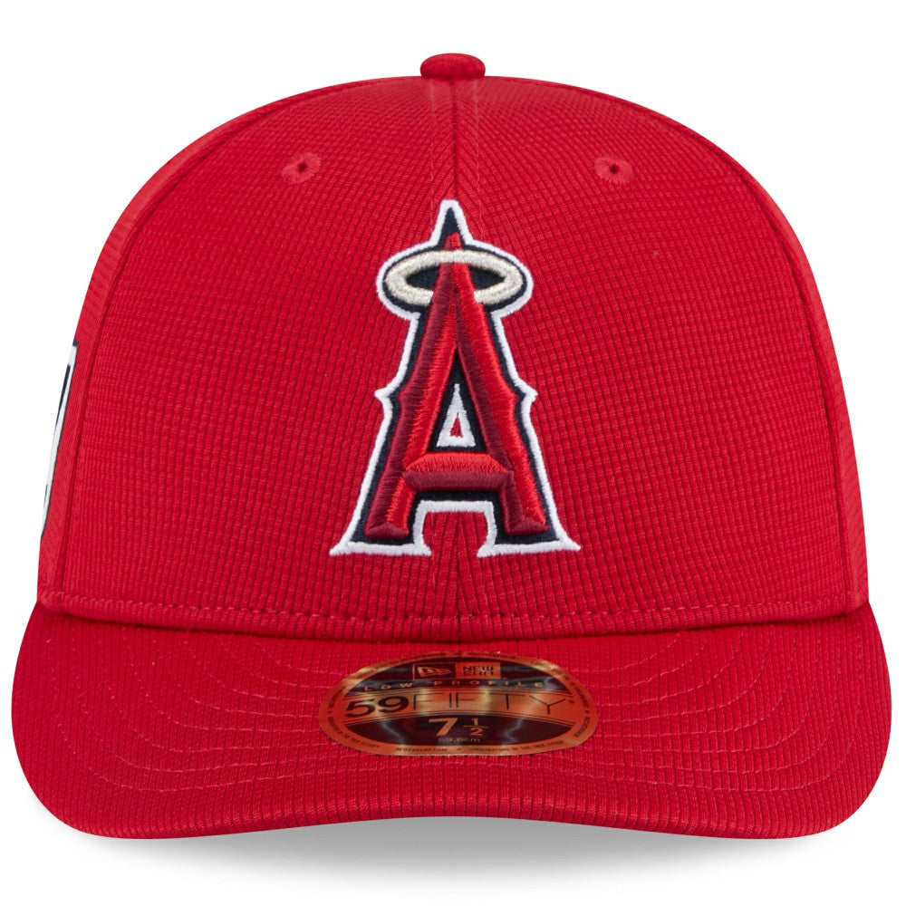 Los Angeles Angels New Era 2025 Spring Training Low Profile 59FIFTY Fitted Hat - Red - New Era Online