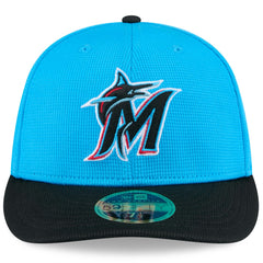 Miami Marlins New Era 2025 Spring Training Low Profile 59FIFTY Fitted Hat - Blue/Black - New Era on Sale