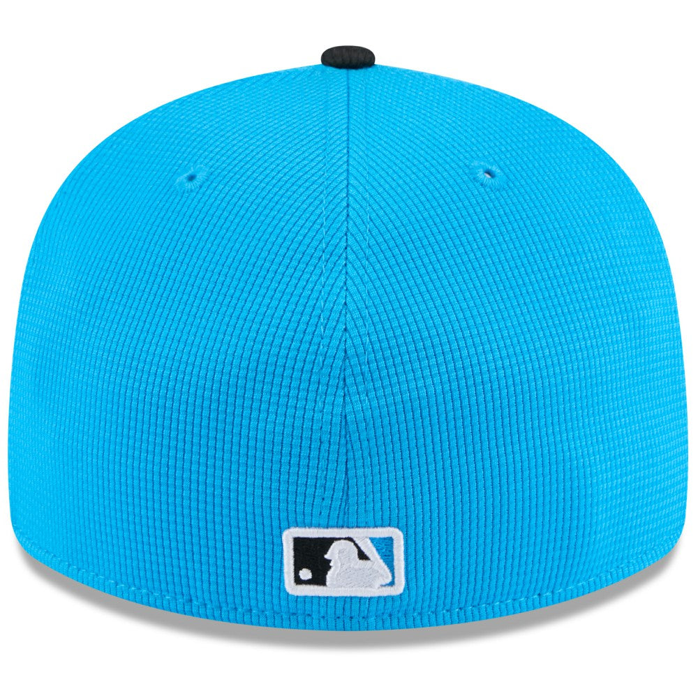 Miami Marlins New Era 2025 Spring Training Low Profile 59FIFTY Fitted Hat - Blue/Black - New Era on Sale