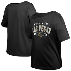 Vegas Golden Knights New Era Girl's Youth Flip Sequin T-Shirt - Black - NHL 201889057