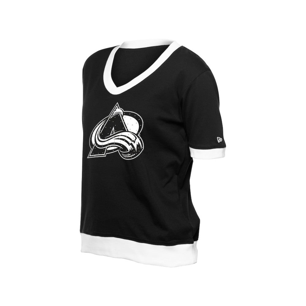 Colorado Avalanche New Era Women's Game Day Rhinestuds T-Shirt - Black - NHL 201889149
