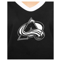 Colorado Avalanche New Era Women's Game Day Rhinestuds T-Shirt - Black - NHL 201889149