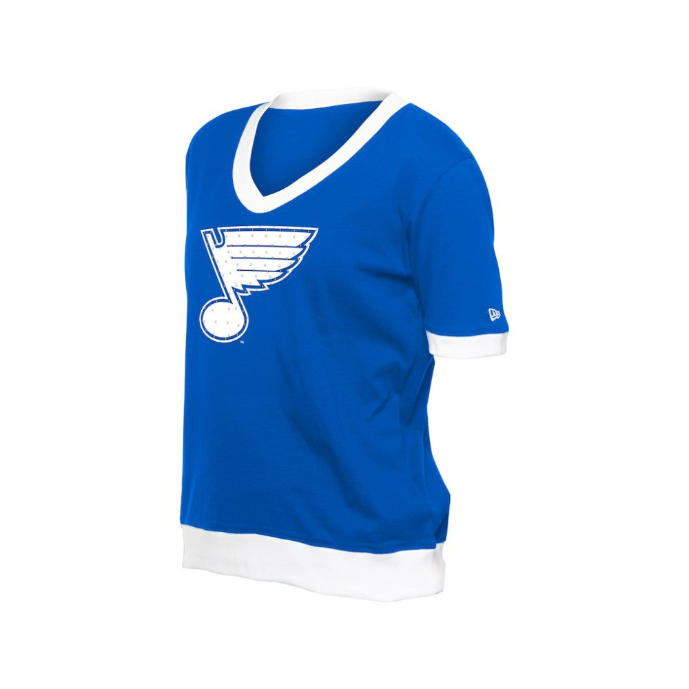 St. Louis Blues New Era Women's Game Day Rhinestuds T-Shirt - Blue - NHL 201889155