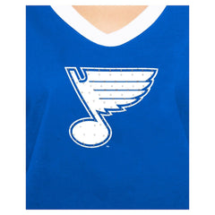 St. Louis Blues New Era Women's Game Day Rhinestuds T-Shirt - Blue - NHL 201889155