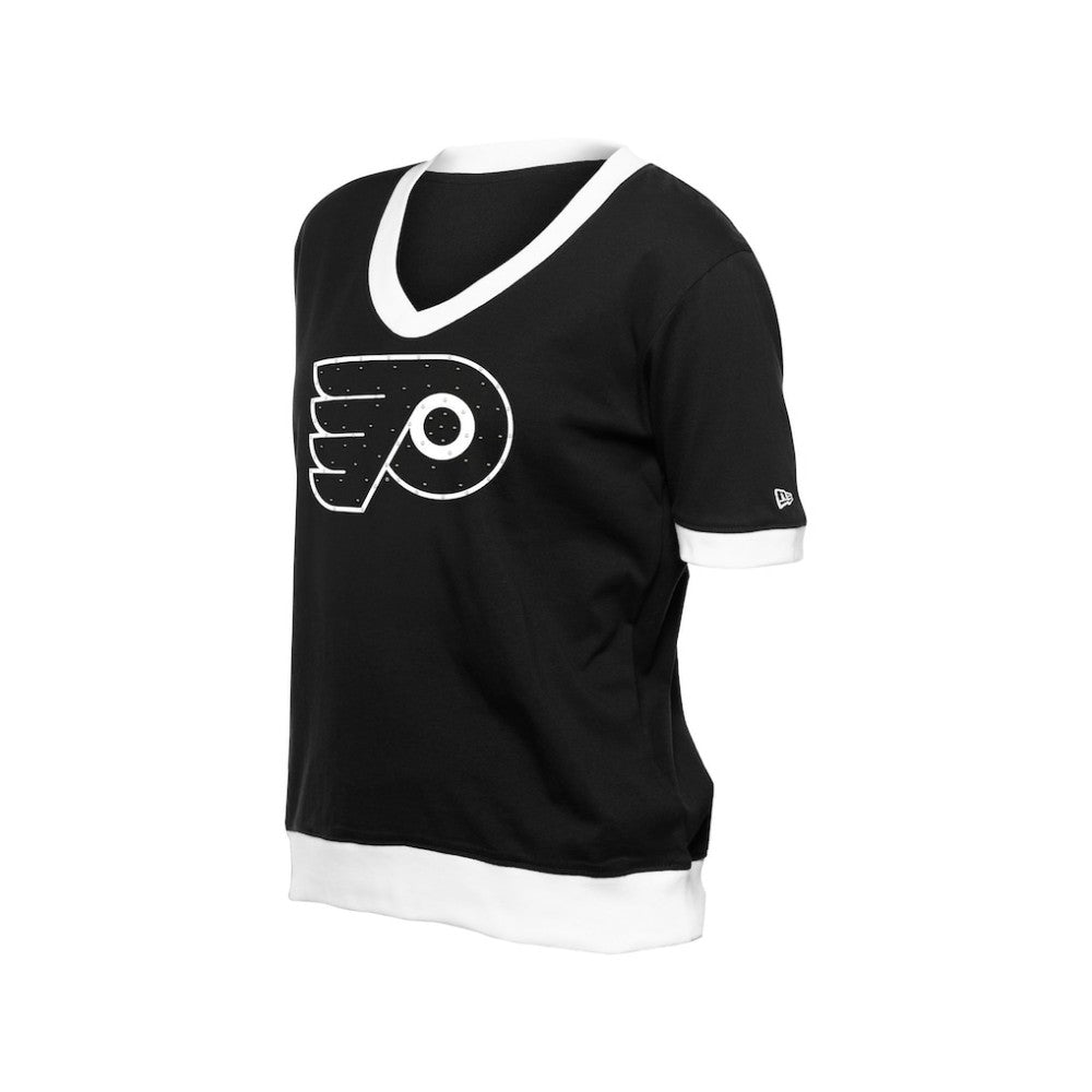 Philadelphia Flyers New Era Women's Game Day Rhinestuds T-Shirt - Black - NHL 201889158