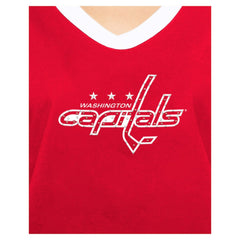 Washington Capitals New Era Women's Game Day Rhinestuds T-Shirt - Red - NHL 201889163