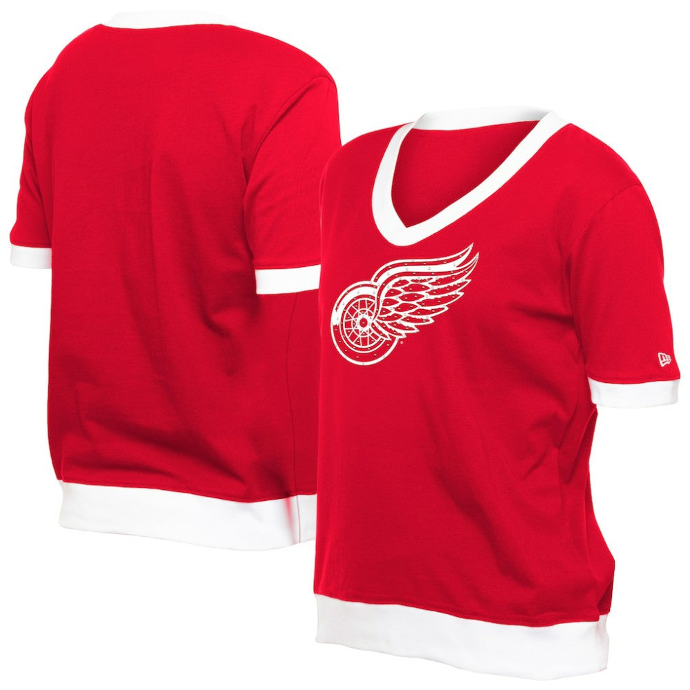Detroit Red Wings New Era Women's Game Day Rhinestuds T-Shirt - Red - NHL 201889166