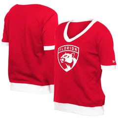 Florida Panthers New Era Women's Game Day Rhinestuds T-Shirt - Red - NHL 201889169