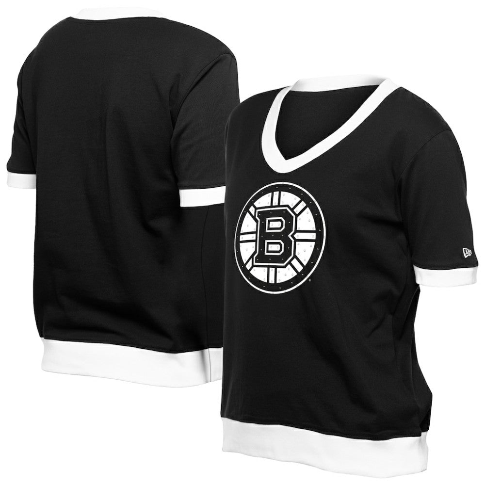 Boston Bruins New Era Women's Game Day Rhinestuds T-Shirt - Black - NHL 201889174