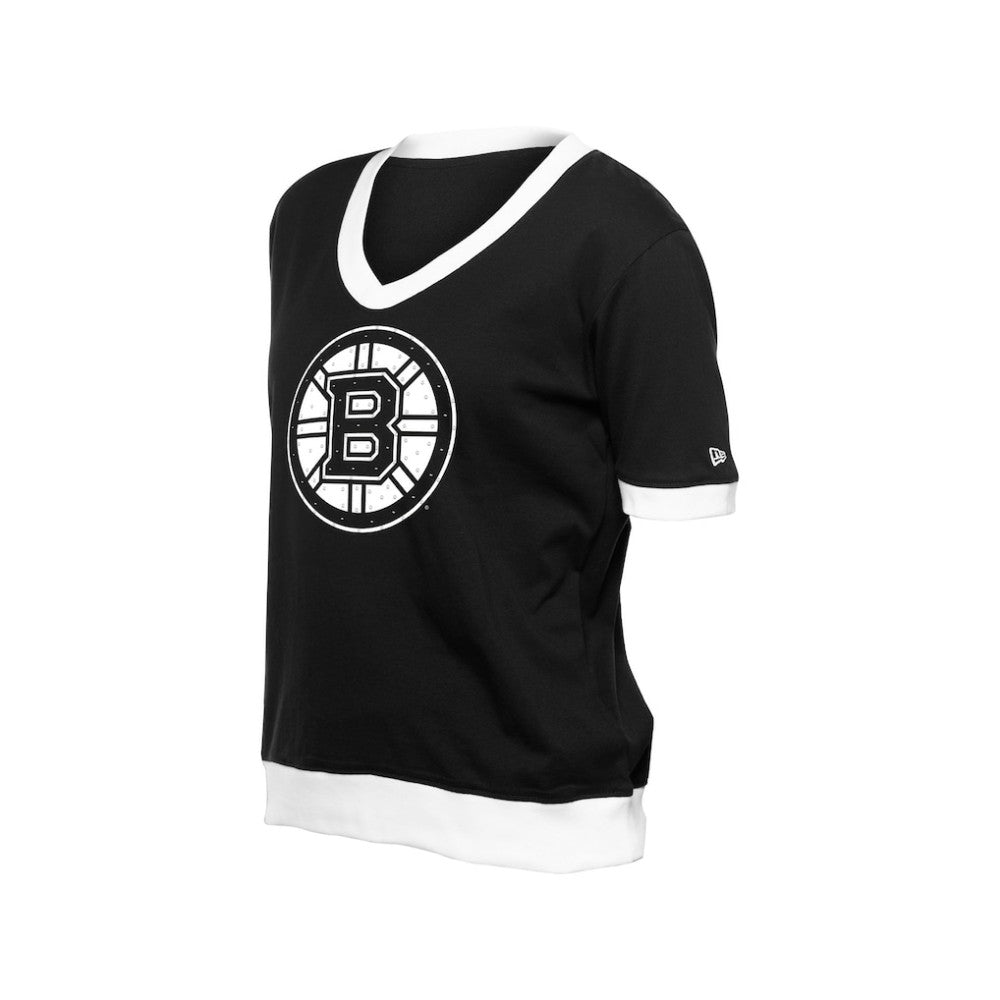 Boston Bruins New Era Women's Game Day Rhinestuds T-Shirt - Black - NHL 201889174