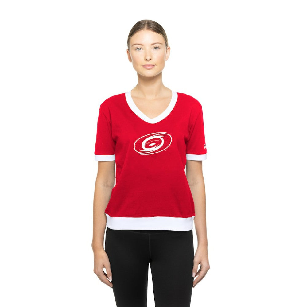 Carolina Hurricanes New Era Women's Game Day Rhinestuds T-Shirt - Red - NHL 201889175
