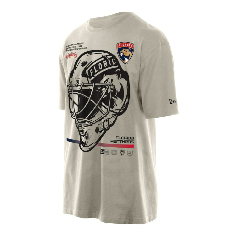 Florida Panthers New Era Goalie Mask T-Shirt - Cream - NHL 201889538
