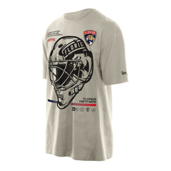 Florida Panthers New Era Goalie Mask T-Shirt - Cream - NHL 201889538