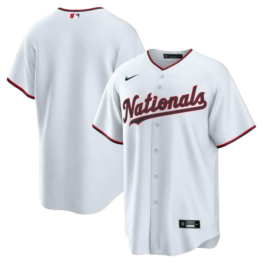 Washington Nationals Nike Home Replica Jersey - White - Nike on Sale