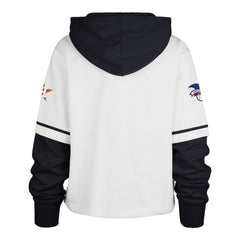 Houston Astros '47 Women's Trifecta Shortstop Cropped Pullover Hoodie - White - 47 brand Online