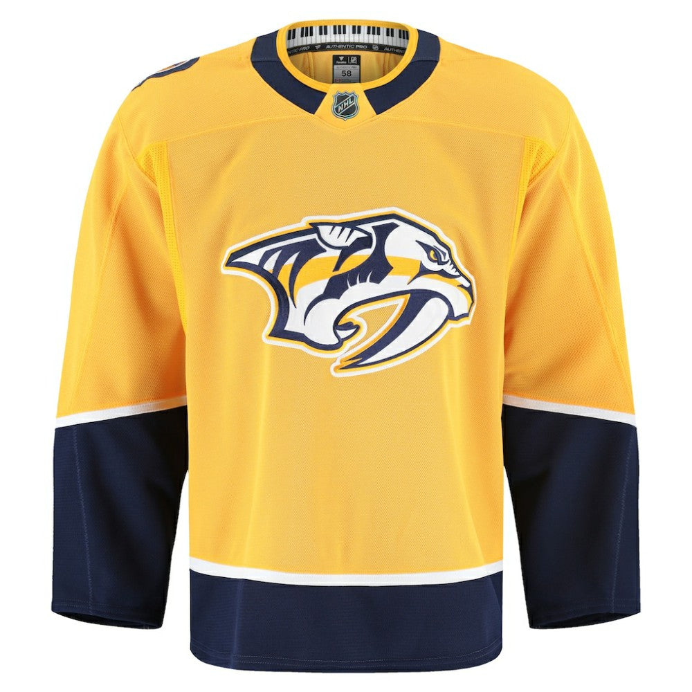 Nashville Predators Fanatics Home Authentic Pro Jersey - Yellow - NHL 201897975