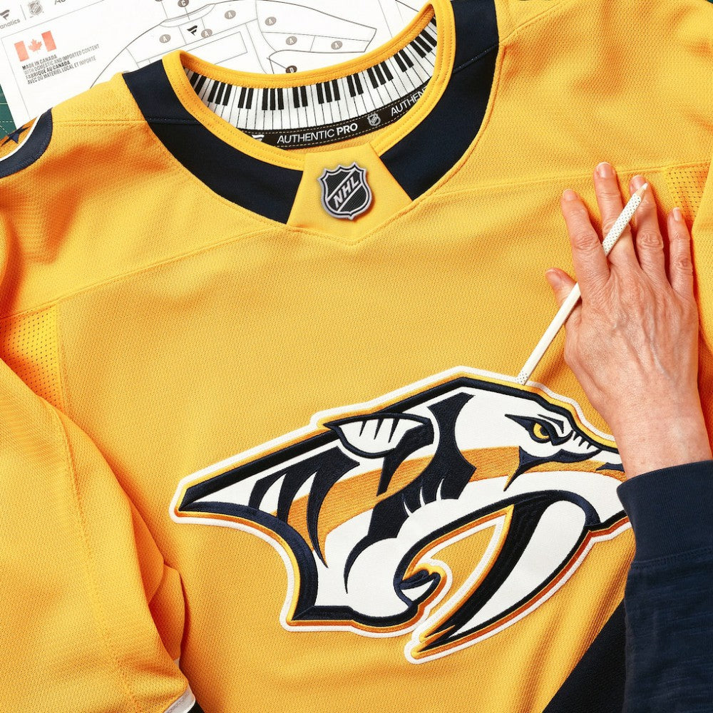 Nashville Predators Fanatics Home Authentic Pro Jersey - Yellow - NHL 201897975