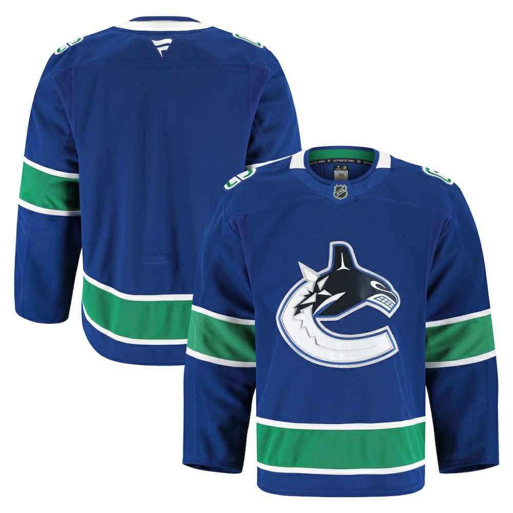 Vancouver Canucks Fanatics Home Authentic Pro Jersey - Blue - NHL 201897987