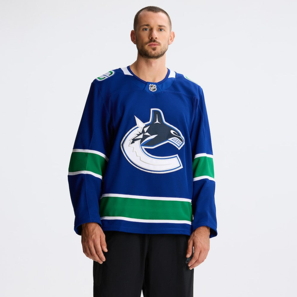 Vancouver Canucks Fanatics Home Authentic Pro Jersey - Blue - NHL 201897987