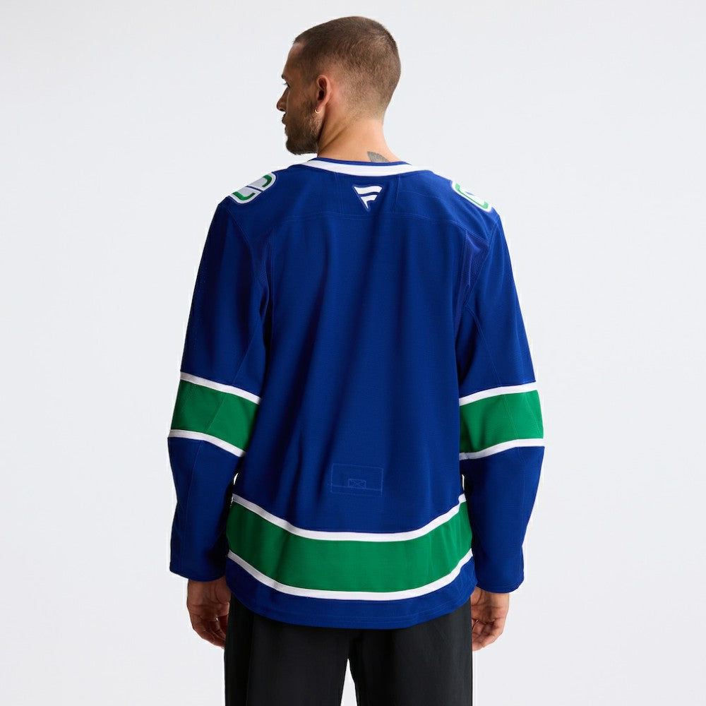 Vancouver Canucks Fanatics Home Authentic Pro Jersey - Blue - NHL 201897987