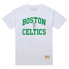 Boston Celtics Hardwood Classics Vintage Warm Up T-Shirt White | Mitchell & Ness US