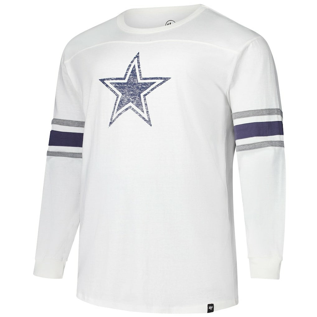 47 brand Dallas Cowboys '47 Big & Tall Premier Brex Long Sleeve T-Shirt White