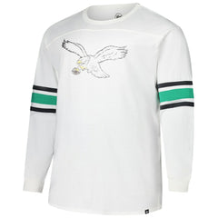 47 brand Philadelphia Eagles '47 Big & Tall Premier Brex Long Sleeve T-Shirt White