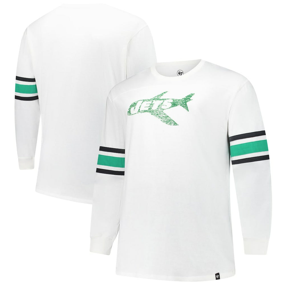 47 brand New York Jets '47 Big & Tall Premier Brex Long Sleeve T-Shirt White