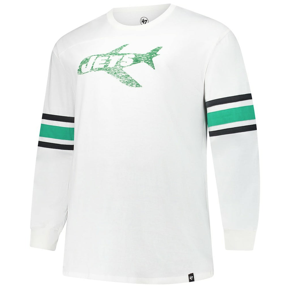 47 brand New York Jets '47 Big & Tall Premier Brex Long Sleeve T-Shirt White