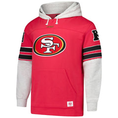 47 brand San Francisco 49ers '47 Big & Tall Lacer Pullover Hoodie Scarlet