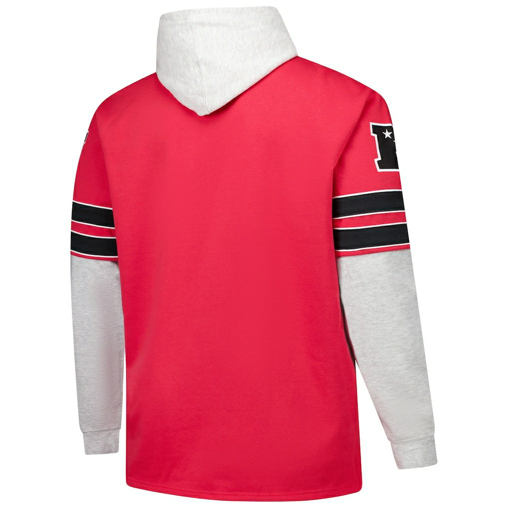 47 brand San Francisco 49ers '47 Big & Tall Lacer Pullover Hoodie Scarlet