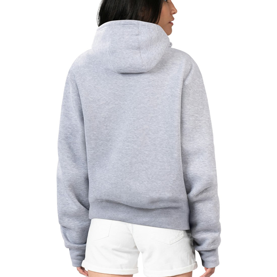 Detroit Lions G-III 4Her by Carl Banks Women's Flowers Team Logo Graphic Fleece Pullover Hoodie Heather Gray