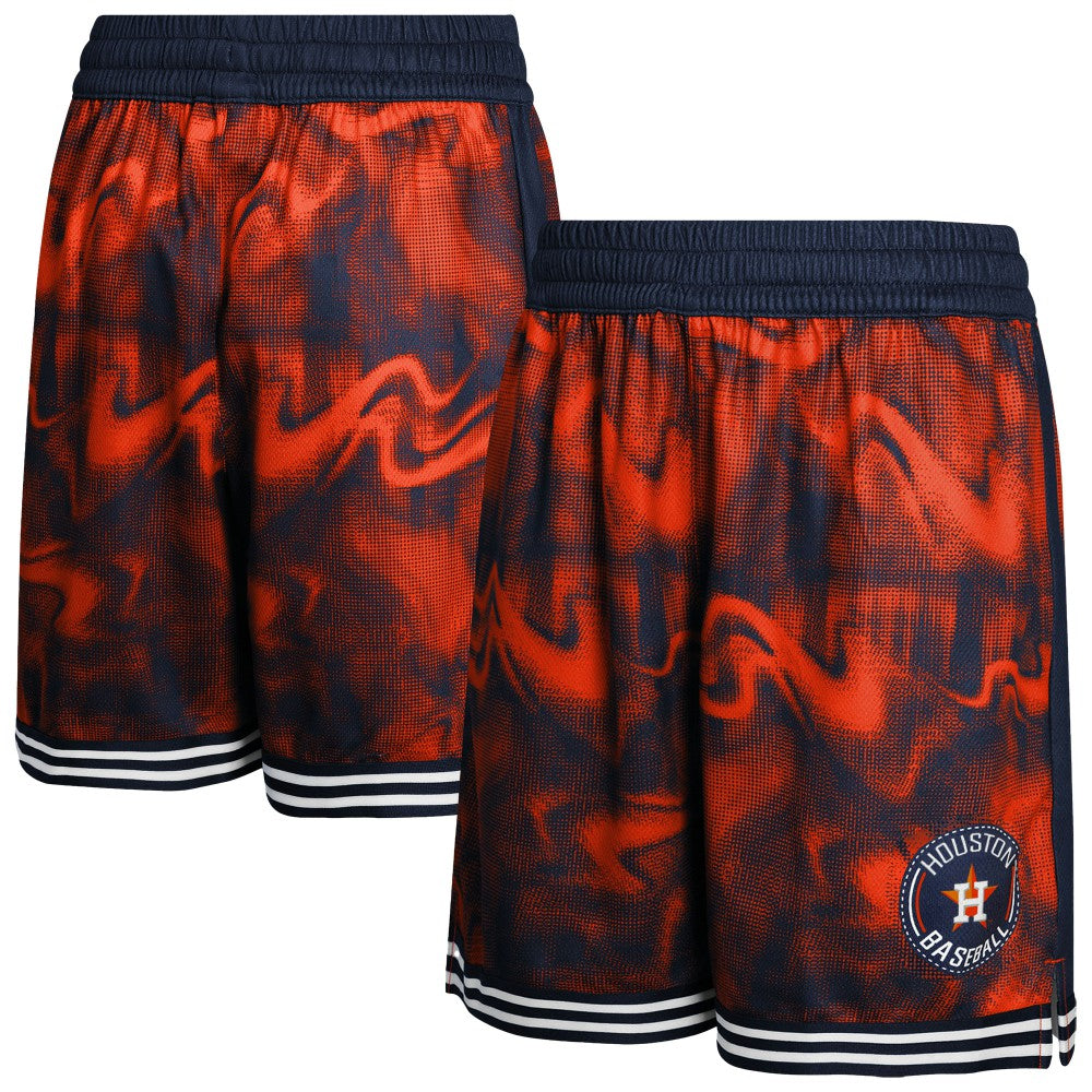 Houston Astros Youth Outfielder Shorts - Navy/Orange - MLB Online