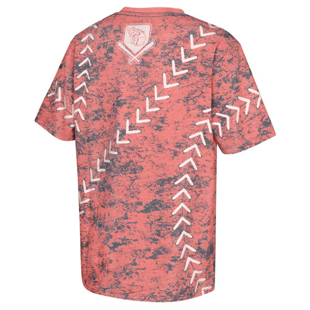 Cleveland Guardians Youth Slide Score Bold T-Shirt - Red - MLB Discount