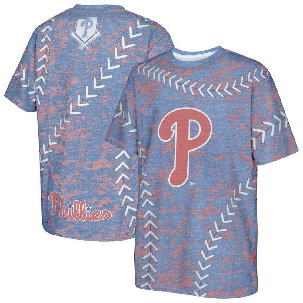 Philadelphia Phillies Youth Slide Score Bold T-Shirt - Royal - MLB Discount