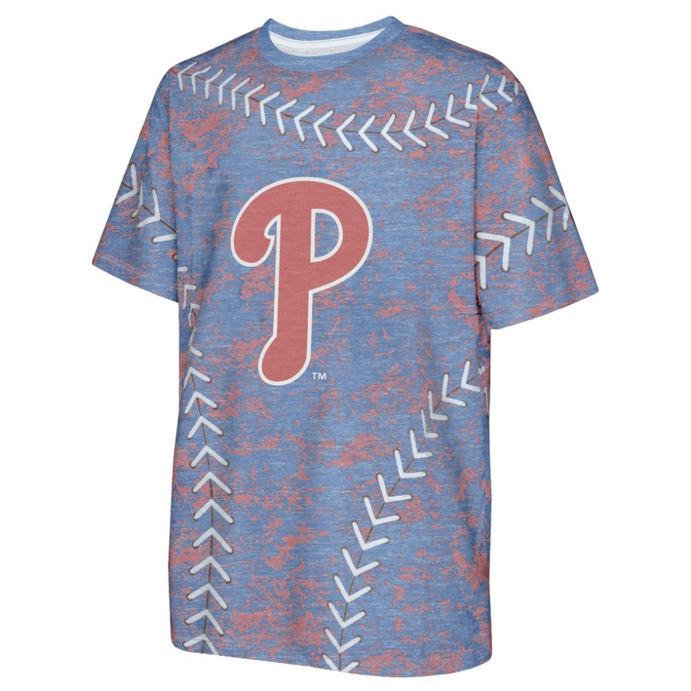 Philadelphia Phillies Youth Slide Score Bold T-Shirt - Royal - MLB Discount