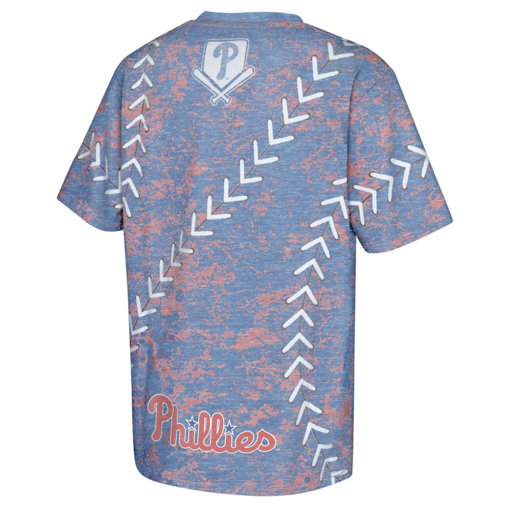 Philadelphia Phillies Youth Slide Score Bold T-Shirt - Royal - MLB Discount