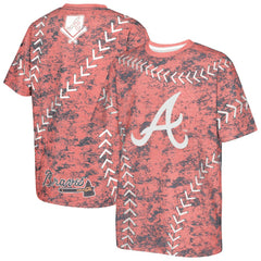 Atlanta Braves Youth Slide Score Bold T-Shirt - Red - MLB on Sale