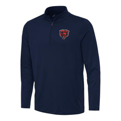 Chicago Bears Antigua Reprocess Quarter-Zip Top Navy