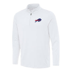 Buffalo Bills Antigua Reprocess Quarter-Zip Top White