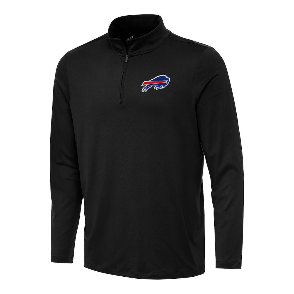 Buffalo Bills Antigua Reprocess Quarter-Zip Top Black