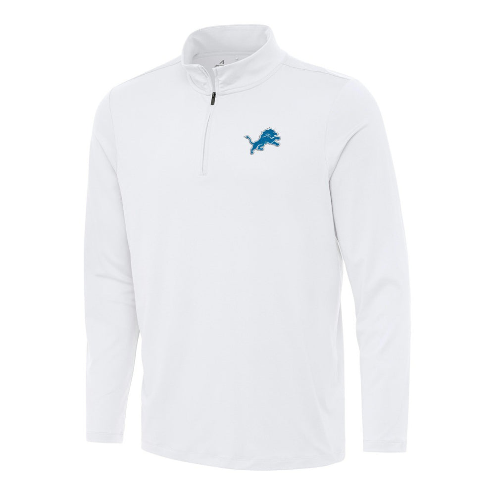Detroit Lions Antigua Reprocess Quarter-Zip Top White